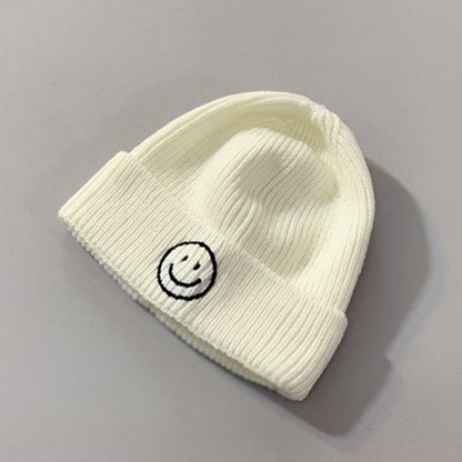 Knitted Smiley Face Beanie